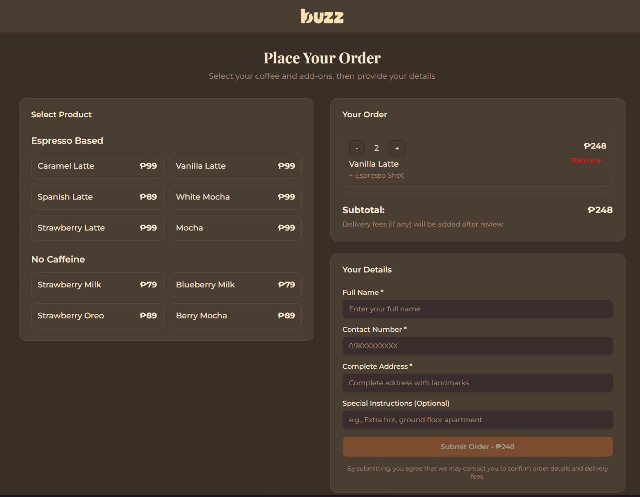 Buzz Coffee Shop System - Image 2