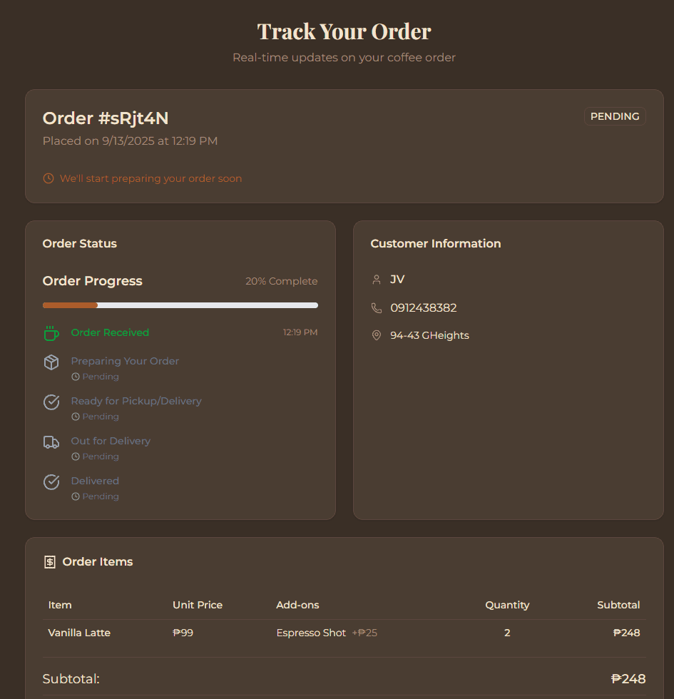 Buzz Coffee Shop System - Image 3